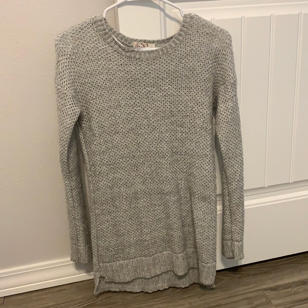 Long Sleeve Gray Sweater